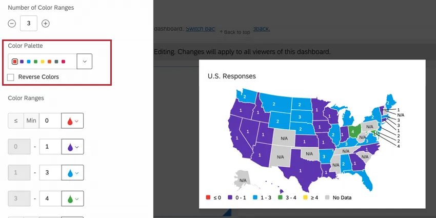 カラーパレットドロップダウン