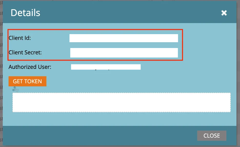 die Felder für die Client-ID und den geheimen Client-Schlüssel in marketo