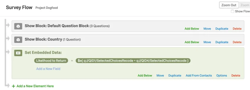 Feld mit einer mathematischen Operation