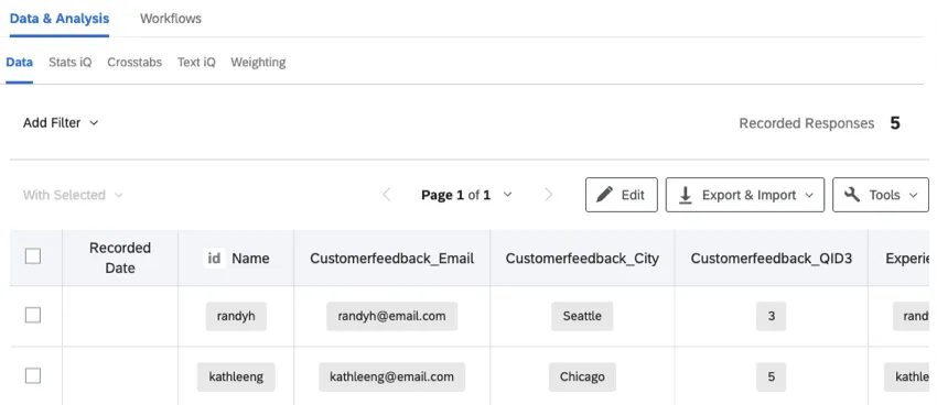 viewing the dataset created by your merge task