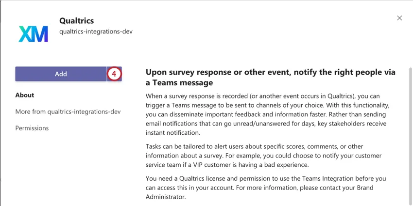 el botón agregar para agregar la aplicación