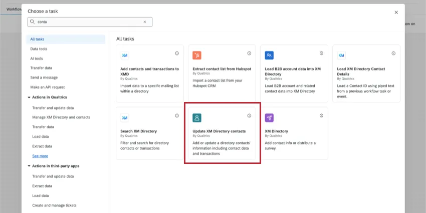 la nuova finestra mostra molte attività relative alla directory xm, ma viene evidenziato testo solo quello con lo stesso nome
