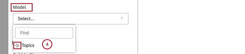 Selezionare un modello su cui effettuare i rapporti.