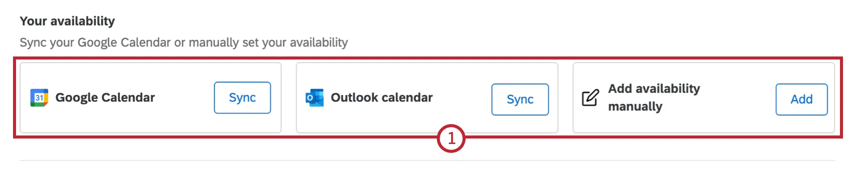 botões para editar a disponibilidade