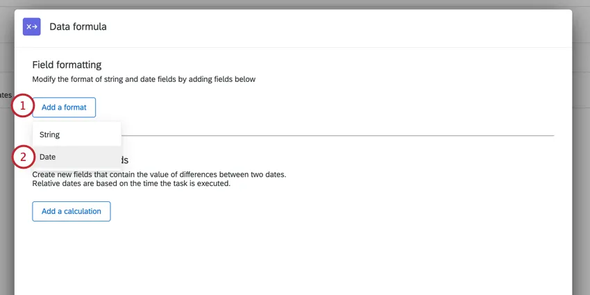 書式を追加して日付をクリック
