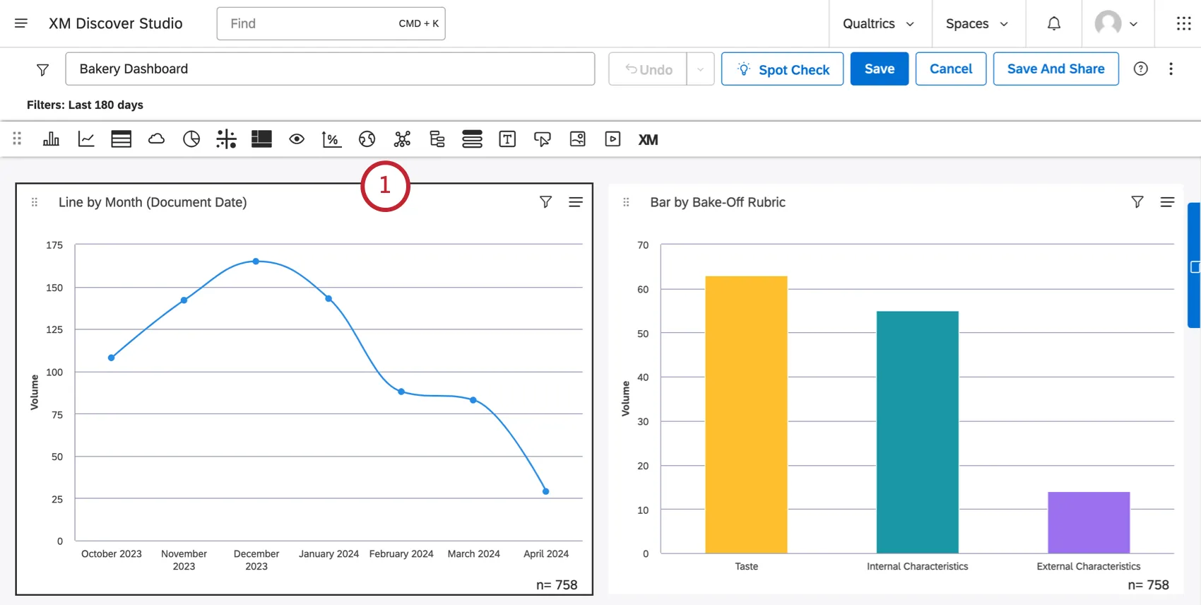 Selected widget has a black border, unlike other widgets nearby