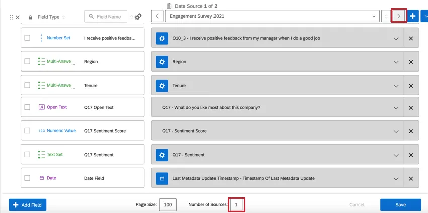 navigating between multiple dashboard sources