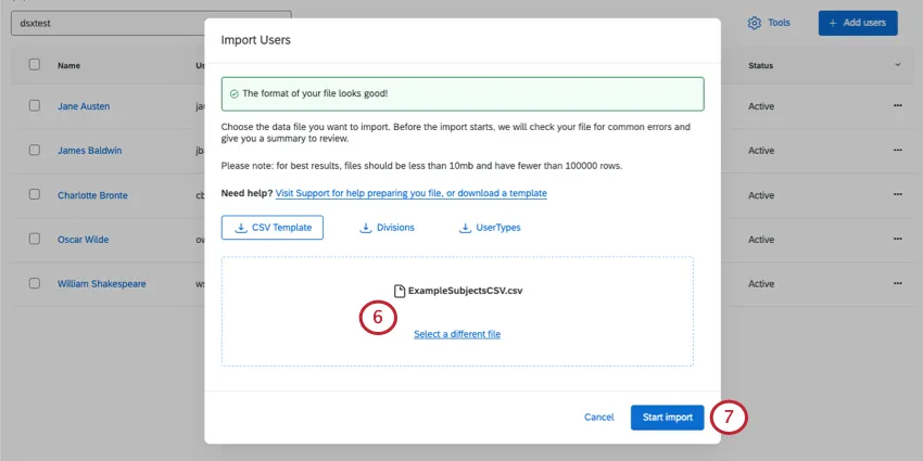 Uploading file in Qualtrics