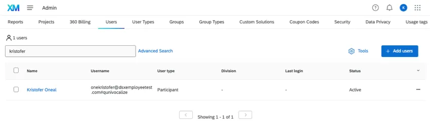 Search bar along top of page