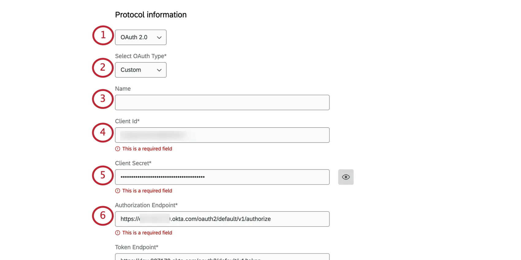 Configuration dune connexion OAuth 2.0