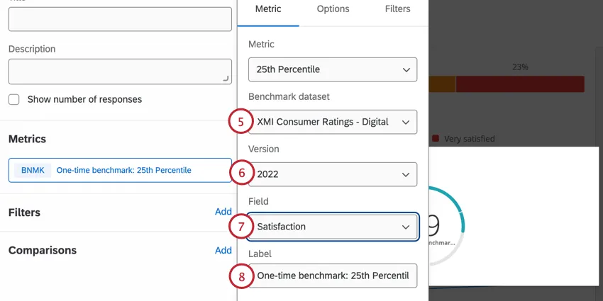 configuração do benchmark único