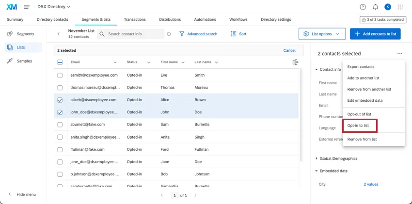 El menú de 3 puntos está abierto y la suscribirse está resaltada.