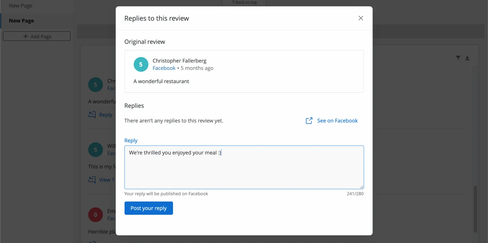 Image of person replying right on the Qualtrics widget