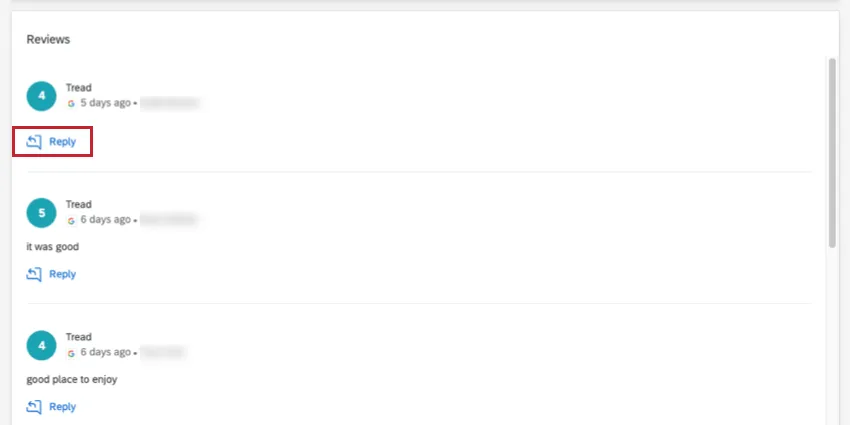 Immagine del pulsante di risposta sul widget