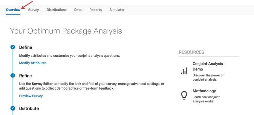 The entire overview tab. First select from far-left on top.