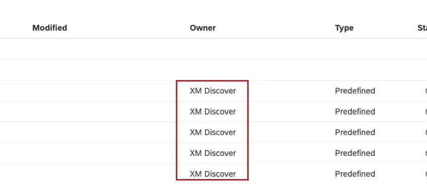 システムフィルターのXM Discover。