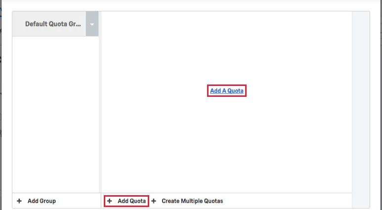 Add a Quota button in middle of the page or bottom of the page