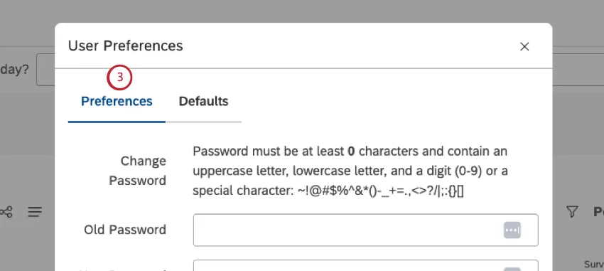 Die Registerkarte „Einstellungen“ ist die standardmäßig geöffnete Registerkarte des Fensters „Benutzereinstellungen“, die geöffnet wird.