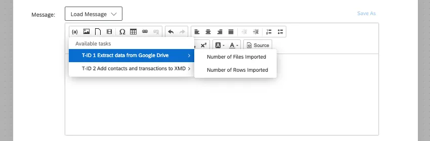 email dynamischer text