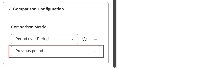 Select the comparison time period.