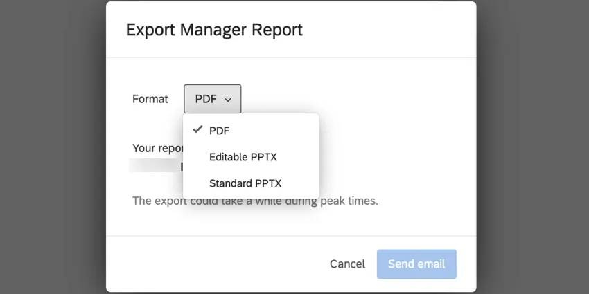 choosing an export format
