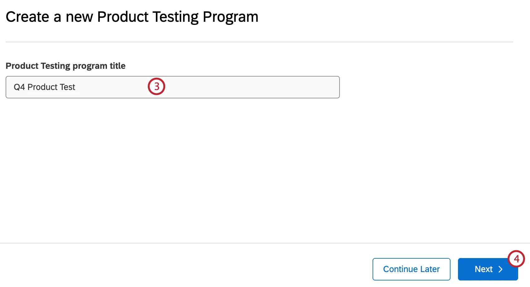 text box to add a program name