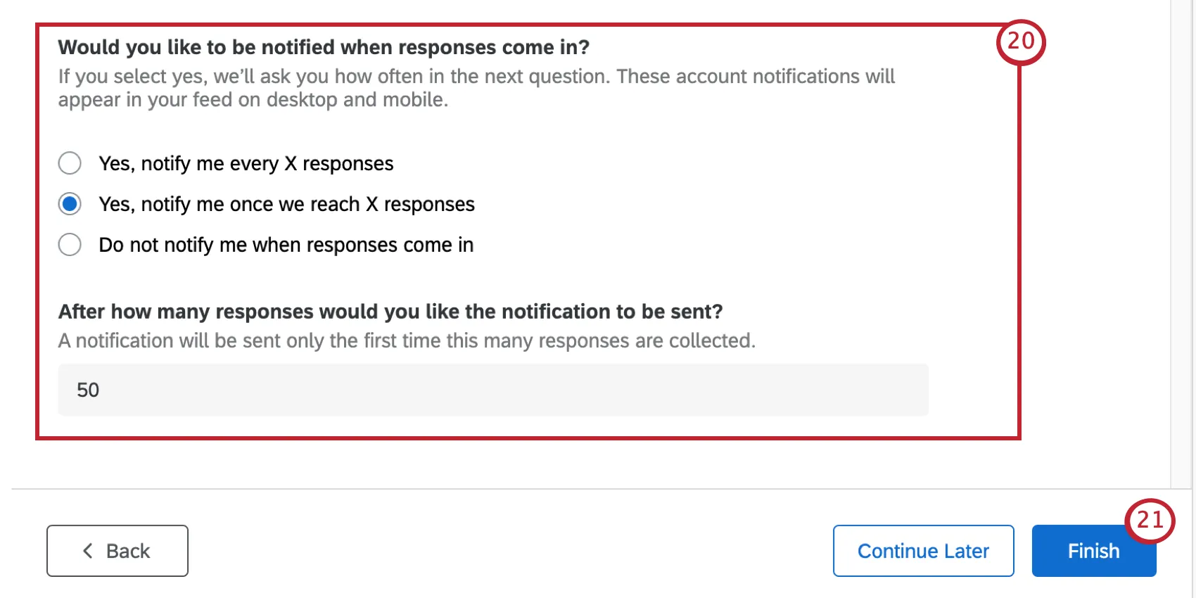 Imagen de la configuración de notificaciones