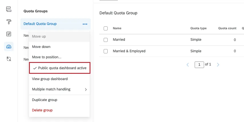 Now the public dashboard has a checkmark and says it is active