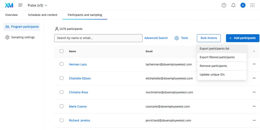 azioni in blocco quando nessuno è selezionato