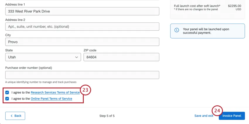 aceptando términos y condiciones