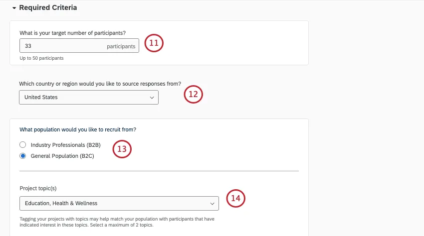 répondre aux besoins de recherche du panel