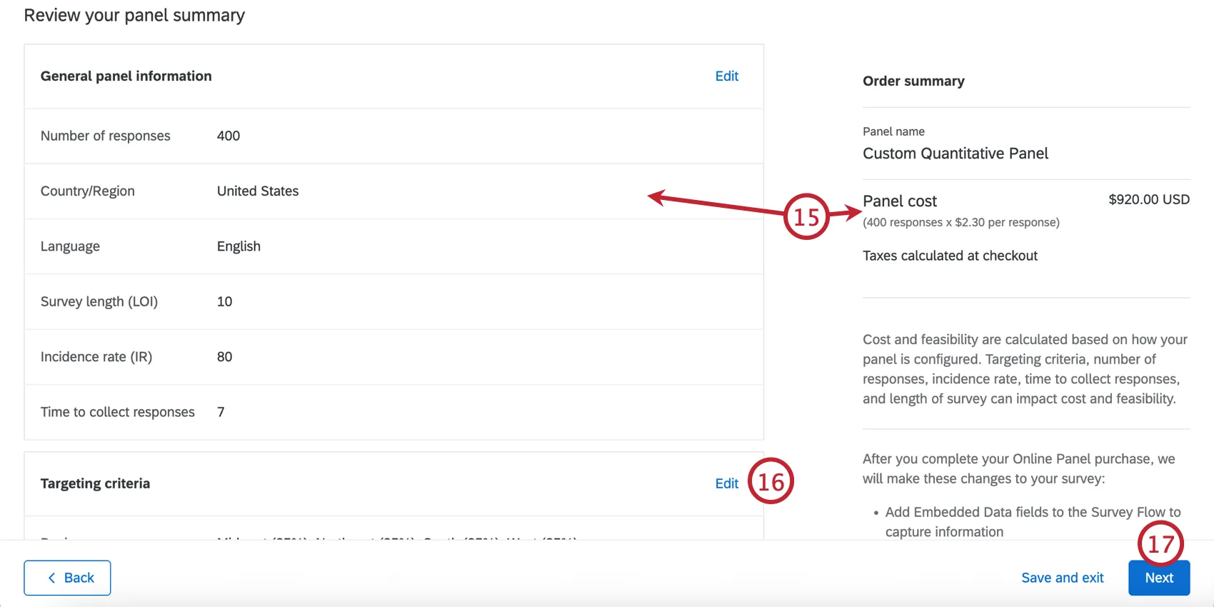 Revisando el panel y continuando con el pago