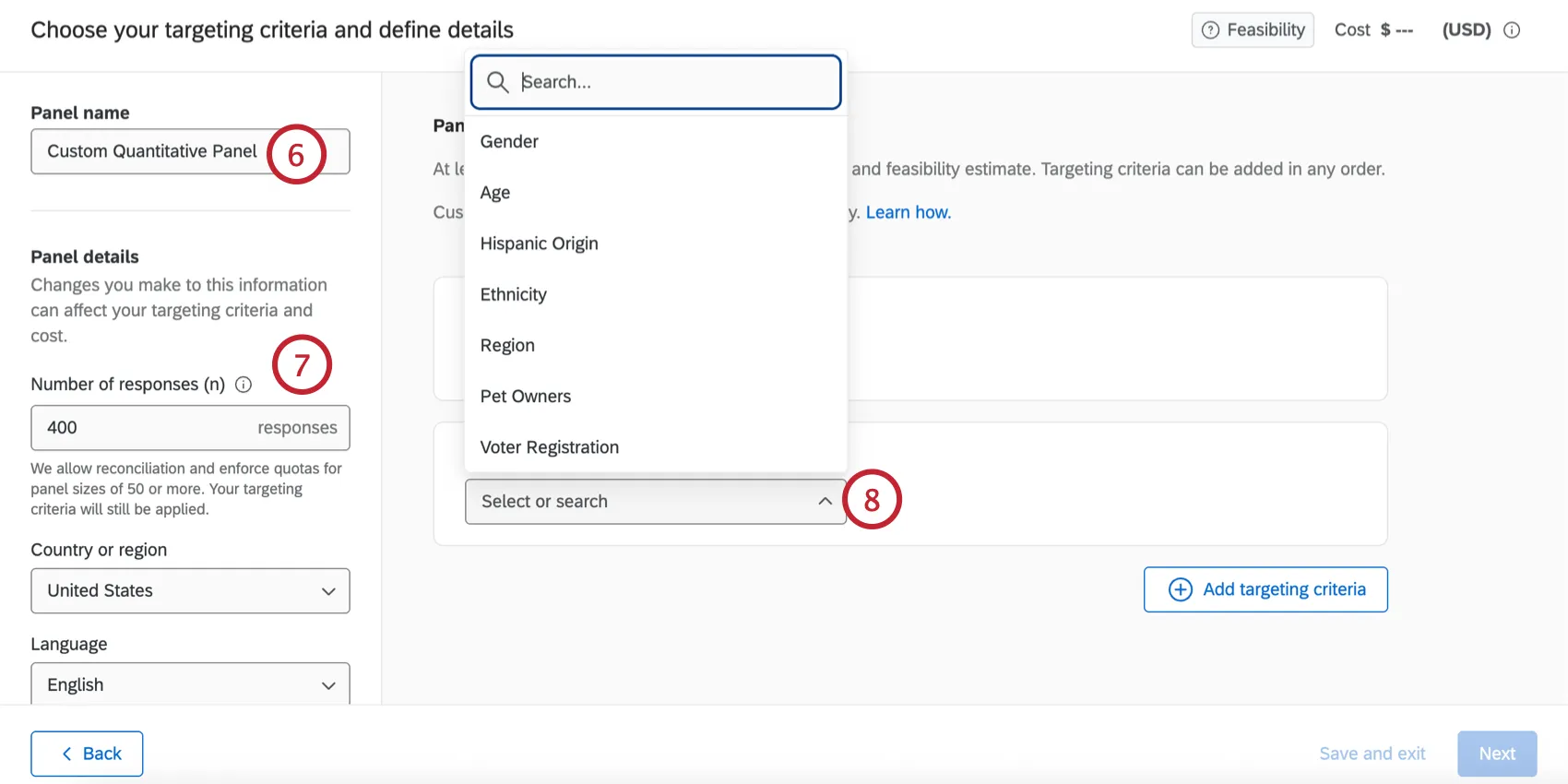 personnaliser le panel et ajouter des screeners
