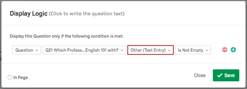 Logique daffichage qui dit quune question sera affichée tant que le texte de saisie de la question précédente nest pas vide