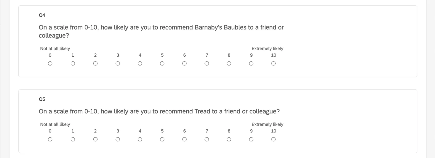 Une question NPS demande simplement quelle est la probabilité que vous recommandiez cette organisation à un ami ou à un collègue et fait évaluer la réponse de 0 à 10