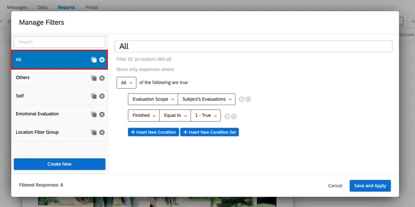le filtre par défaut de tous les filtres