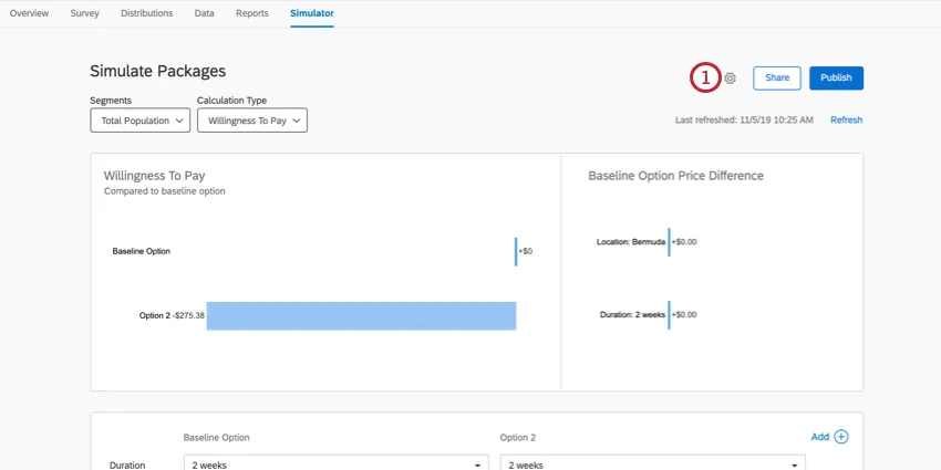 the recode button on a simulator page