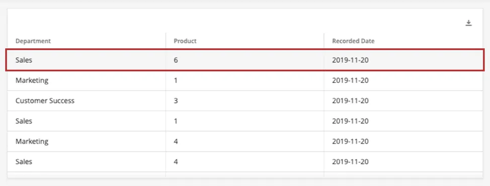 Highlighting a row on a record grid, where you click to bring up the record view