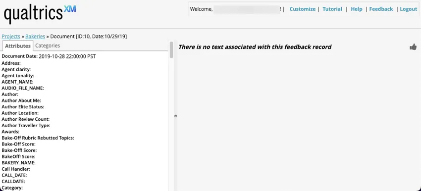 visualisation des enregistrements vides dans lexplorateur de documents