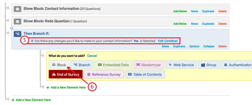 Diramazione blu dice Se desidera modificare i suoi dati di contatto? Sì è selezionato.