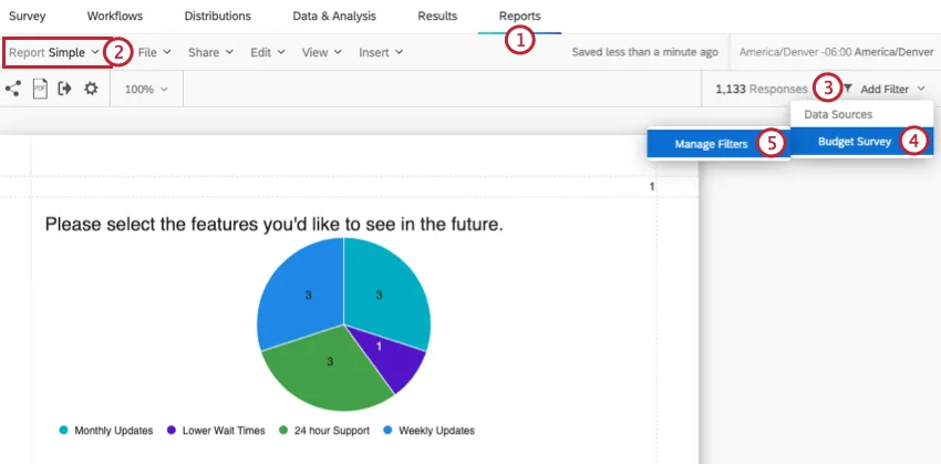 ツールバー右のフィルター