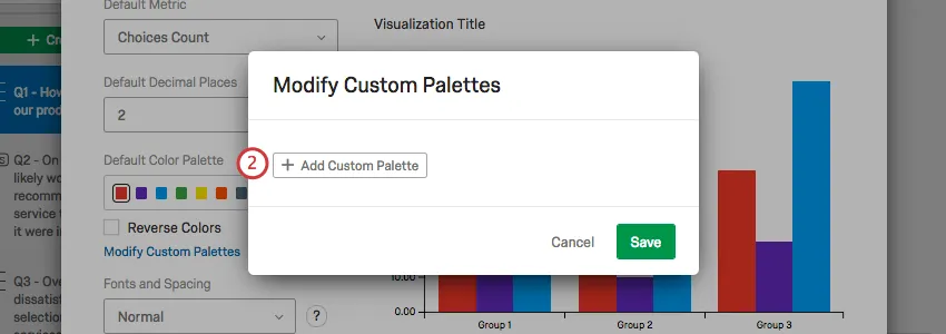 add custom palette button in the center of the modify custom palettes window
