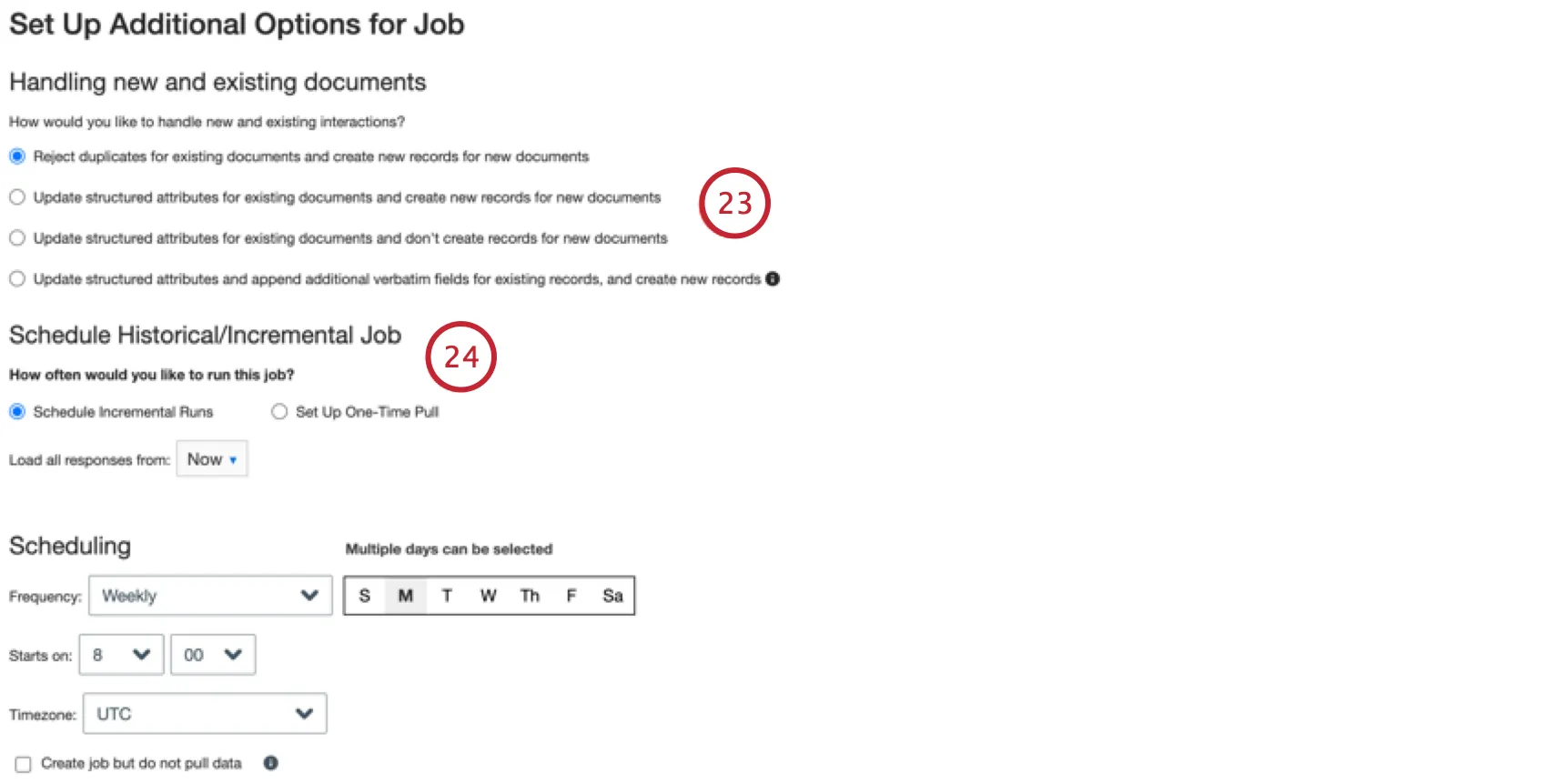 la configuration doptions supplémentaires pour le travail