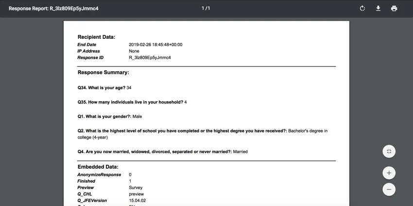 A response report PDF