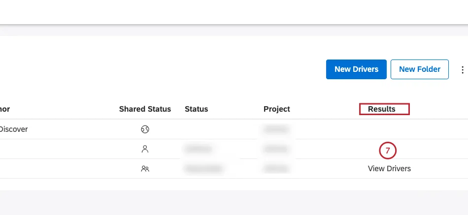 Clique no link View Drivers (Exibir drivers) na coluna Resultados ) avançar do driver.