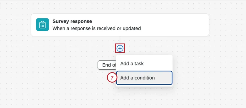adding a condition to the workflow