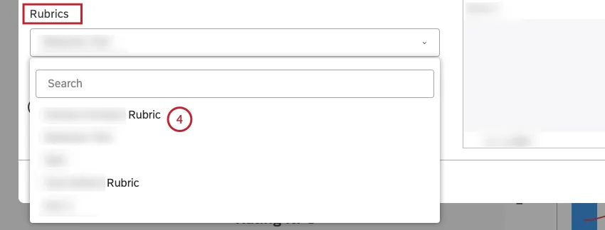 Select the rubric to feature.