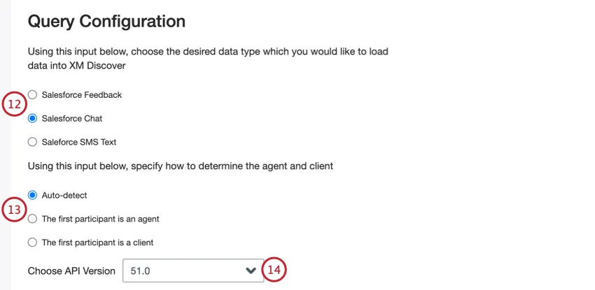 choosing the type of salesforce data to import