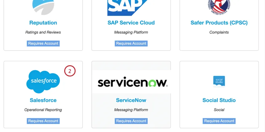 choisir le connecteur de réception salesforce