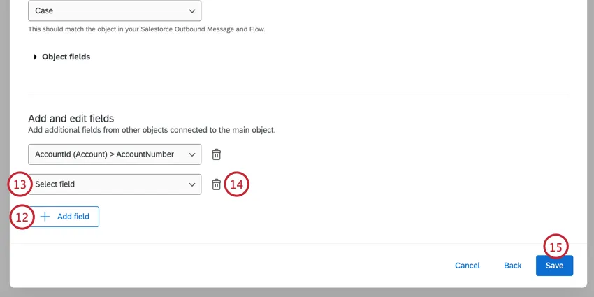 フィールド選択